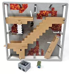 RARO Hot Wheels Minecraft Blocchi Pista Albero di Minaia Abbandonato Playset COMPLETO - Foto 1 di 6