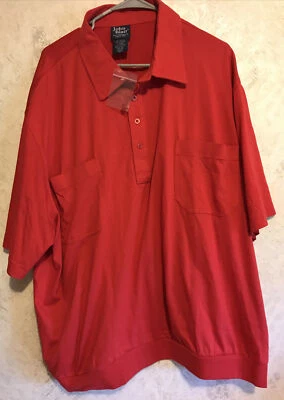 Camisa de manga corta John Blair para hombre de mezcla de algodón talla 3XL bolsillos delanteros Foto 1 de 4