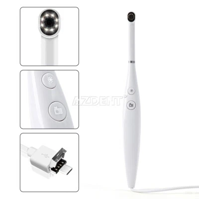 Cámara intraoral dental AZDENT USB HD cámara 8 luces LED ajuste de 3 velocidades Foto 1 de 4