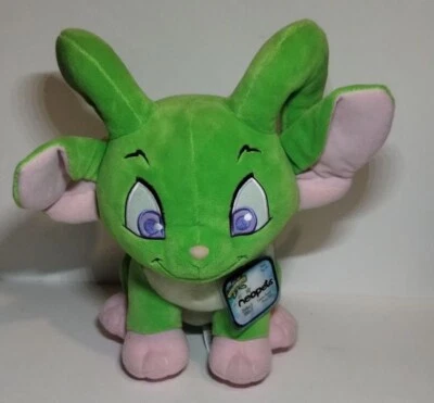 Retired Neopets Green Acara stuffed 2008 Series 2 Collectible With Tag - Image 1 of 4