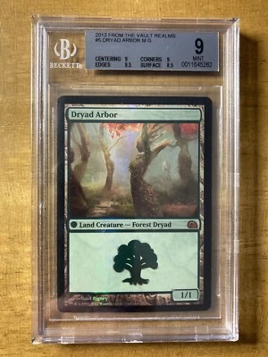 MTG✨DRYAD ARBOR FOIL✨From the Vault: Realms BGS 9 MINT Mythic Rare 2012 POP 3 ! - Image 1 of 2