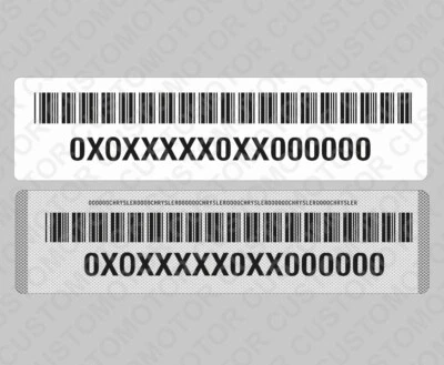 Etiqueta adhesiva réplica personalizada calcomanía para Chrysler Jeep Dodge Foto 1 de 2