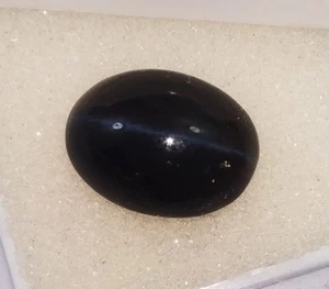 100 % natürliches schwarzes Katzenauge 5,85 ct ovale Form loser Edelstein zertifiziert - Bild 1 von 6