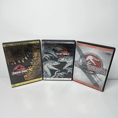 3 Jurassic Park DVD Lot: Steven Spielberg, Collector’s Editions & Booklet For P3 - Image 1 of 4