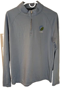 Peter Millar, crown crafted, long sleeve polo, blue, size M - Picture 1 of 3