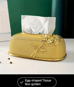 1pc Vintage Tissue Box Holder- Decorative Desktop Cover For Home And Office  - Picture 1 of 2