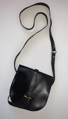 The Cambridge Satchel Company Saddle Leather Bag Small 7.5" Black - Image 1 of 4