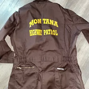 Montana Highway Patrol Brown Jumpsuit Uniform~Size 46~Walls Master Made ~NEW WOT - Picture 1 of 6