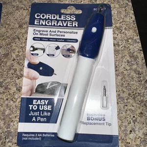 Cordless Engraver Pen with Replacement Tip - NEW 241-5512 - Picture 1 of 2