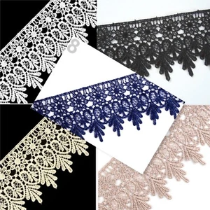  PUNTA, ribete de encaje, encaje, ancho 70 mm, *549*, blanco, negro, azul, crema - Imagen 1 de 6