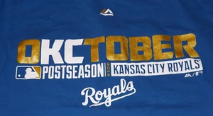 Kansas City Royals OKCTOBER 2014 Postseason Short Sleeve T-shirt - S - Picture 1 of 2