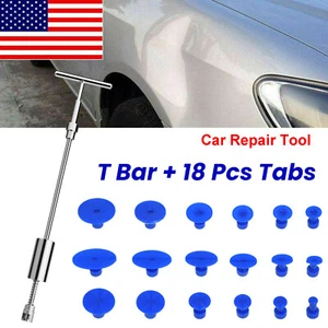 Car Body Slide Hammer Paintless Dent Repair Tool Puller Hail Damage Removal Kit - Picture 1 of 9