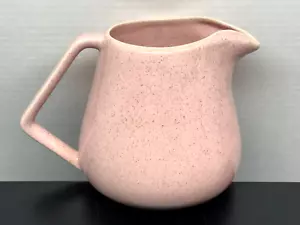 Vintage Bauer Pottery Pink Speckled Water Pitcher 6.25" 1950's USA Retro KItchen - Picture 1 of 9