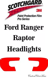 3M Paint Protection Film Pro Series Clear Shield 2024 2025 Ford Ranger Raptor - Picture 1 of 3