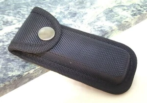 Black Nylon Form Fitted Folding Blade Knife Belt Sheath for up to 4" closed - Picture 1 of 5