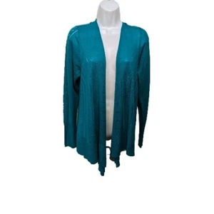 NWT Worthington Open Front Cardigan Sweater Shrug Womens XL Green #3 - Picture 1 of 7
