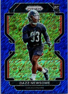 2021 Panini Prizm #427 Dazz Newsome Blue Shimmer #/25 - Picture 1 of 2
