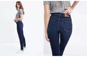 Madewell Women's 10" High-Rise Skinny Jeans in Dark Wash size 23x26 Denim NWT - Picture 1 of 1