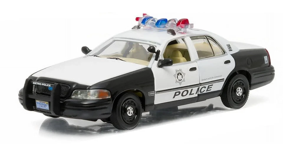 1/43 FORD CROWN VICTORIA POLICE INTERCEPTOR THE HANGOVER 2000 GREENLIGHT  RARE - Immagine 1 di 1