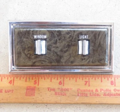 1972 1974 Lincoln Continental Mark IV RR переключатель стеклоподъемника и ободок корпуса - Изображение 1 из 4