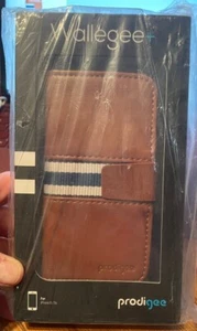 Wallet Case 2 in 1 Prodigee WALLEGEE+ for iPhone 5 / 5s / SE, Brown/White - Picture 1 of 8