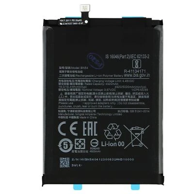MOXEDOSTORES ( COMPATIBILE) BATTERIA PER XIAOMI REDMI 9 / REDMI 10X / NOTE 9 5020mAh BN54 PRODUZIONE 2025