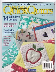MCCALL'S QUICK QUILTS AUGUST/SEPTEMBER 2013 - Picture 1 of 2