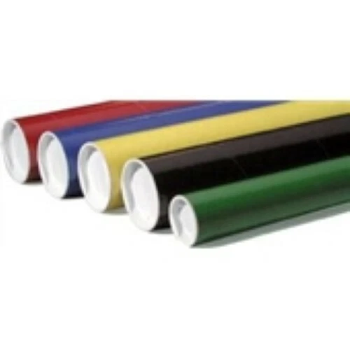 Tubo verde 24 - 3x18" com tampas de extremidade de plástico - Imagem 1 de 1