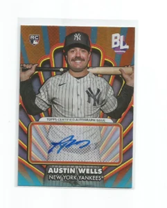 AUSTIN WELLS (Yankees) 2024 TOPPS BIG LEAGUES ROOKIE OPENING ACT AUTO #OAA-AWE - Picture 1 of 2
