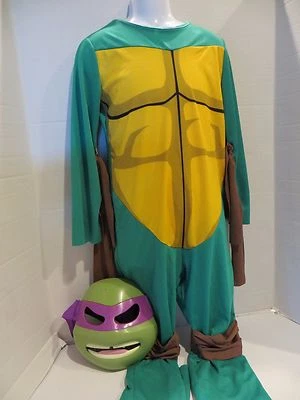 Disfraz y máscara Tortuga Ninja Adolescente Mutante Niño Talla 7-10 Foto 1 de 4