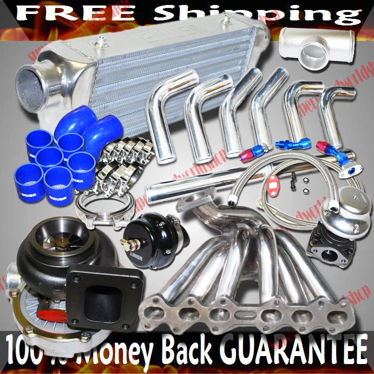 Kit colector T4 SS 93-98 Toyota Supra Base Hatchback 2D 3.0 2997CC DOHC 2JZ-GTE Foto 1 de 1