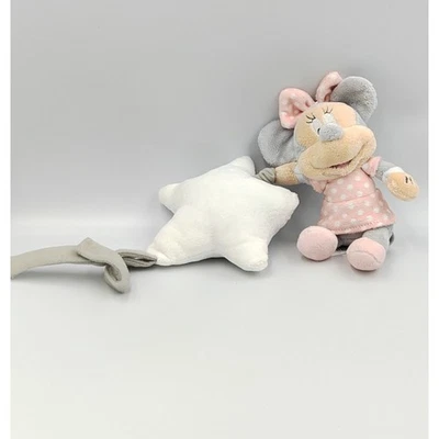 Doudou musical Minnie rose gris pois avec etoile DISNEY BABY - 32523 - Photo 1/2