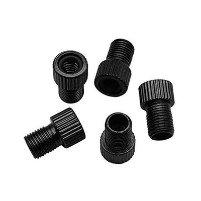  Convertidor de aluminio Presta a Schrader adaptador de válvula de coche bicicleta negro Foto 1 de 4