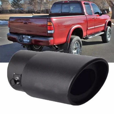 For Toyota Tundra Stainless Steel Round Rear Exhaust Pipe Tail Muffler Foto 1 de 4