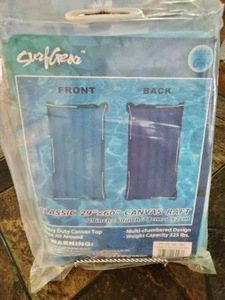 Balsa de lona Surf Gear Classic GRANDE 29" X 60" azul y espalda azul oscuro #980 nueva en paquete - Imagen 1 de 2