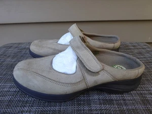 Earth Shoe Michelle hellbraune Wildlederschuhe Größe 7 1/2 Slipper mit Riemen Größe 7,5 - Bild 1 von 5