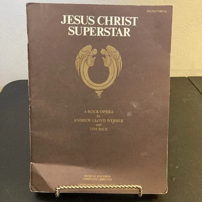 Jesus Christ Superstar Rock Opera Webber Piano Vocal Sheet Music Song Book 1970 - Image 1 of 4