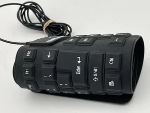 WetKeys Soft Touch Flexible Silicone Waterproof Keyboard Model KBWKFC106-BK - Picture 1 of 4