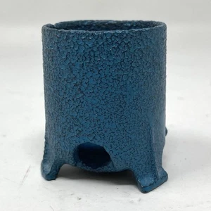 1920s KILGORE Cast Iron Firecracker Cannon Mortar Original Vintage Blue - Picture 1 of 8