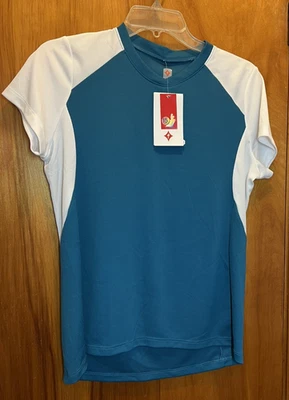 Top de bicicleta Atlas especializado para mujer verde azulado/blanco talla: grande UPF 15 NUEVO CON ETIQUETAS.  Foto 1 de 4