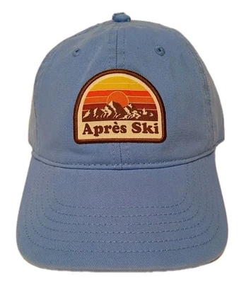 Gorra Apres Ski Mountains Correa Hebilla Ajustable Azul Claro Nueva con Defecto Menor. Foto 1 de 4