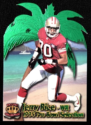 Pacific Crown Royale 1995 #PB14 Jerry Rice Pro Bowl troquelado San Fran 49ers Salón de la fama Foto 1 de 2