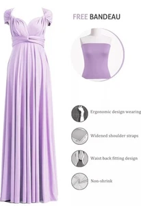 Infinity Dress with Bandeau, Convertible Multiway Bridesmaid Dress 72Styles NEW - Picture 1 of 6