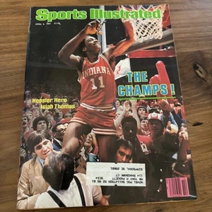 Sports Illustrated 6. April 1981 Isiah Thomas Hoosiers / Michael Jordan H.S. - Bild 1 von 24