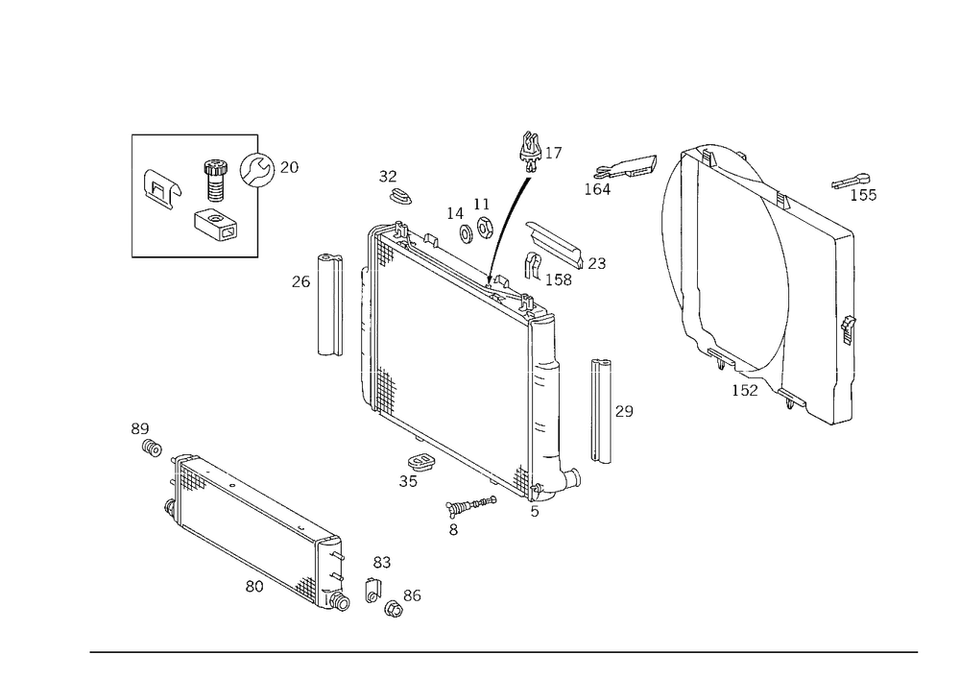Подлинная крышка вентилятора Mercedes-Benz 140-505-14-55 - Изображение 1 из 1