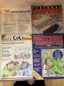 Dragon 32 & Tandy TRS-80 Computer magazines with programmes 1980's - Picture 1 of 8