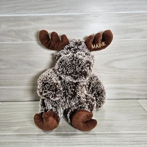 Wishpets Frosted Maine Brown Moose Plush Stuffed Animal Toy 2005 #83730ME - Picture 1 of 7