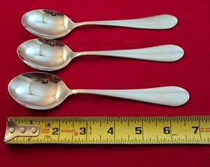 Lot Of 3 Wallace CONTINENTAL CLASSIC Stainless 18/10 China Teaspoons Flatware - Picture 1 of 6