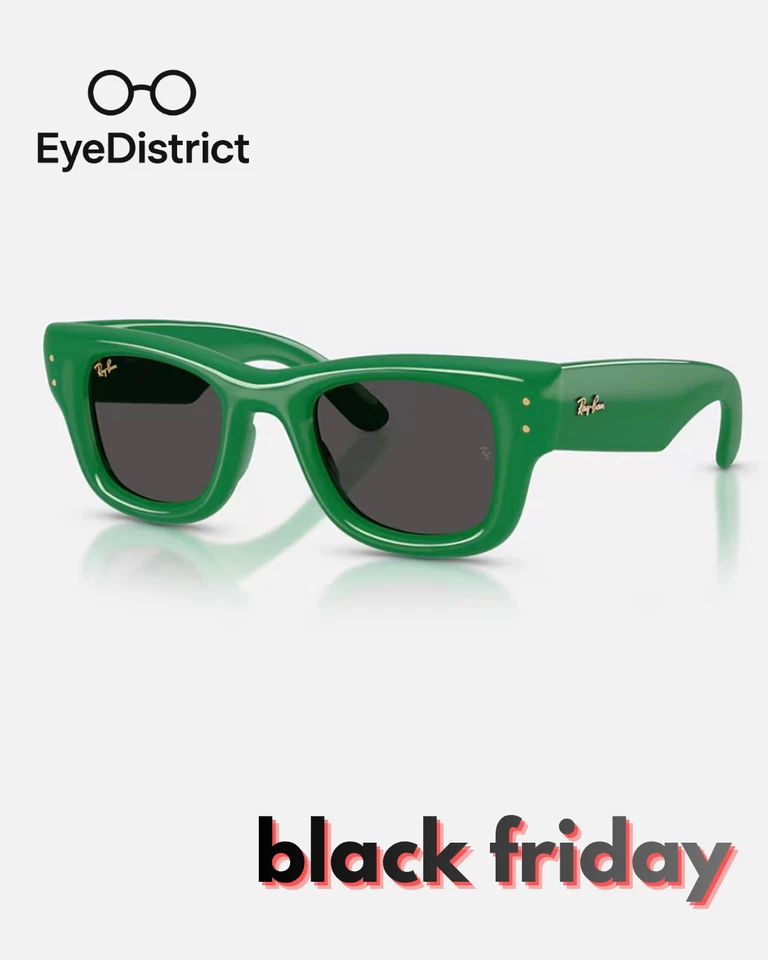 Rayban wayfarer puffer green - Immagine 1 di 4