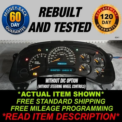 2003-2005 Silverado Sierra Tahoe Suburban Yukon Avalanche Gauge Cluster - Image 1 of 4